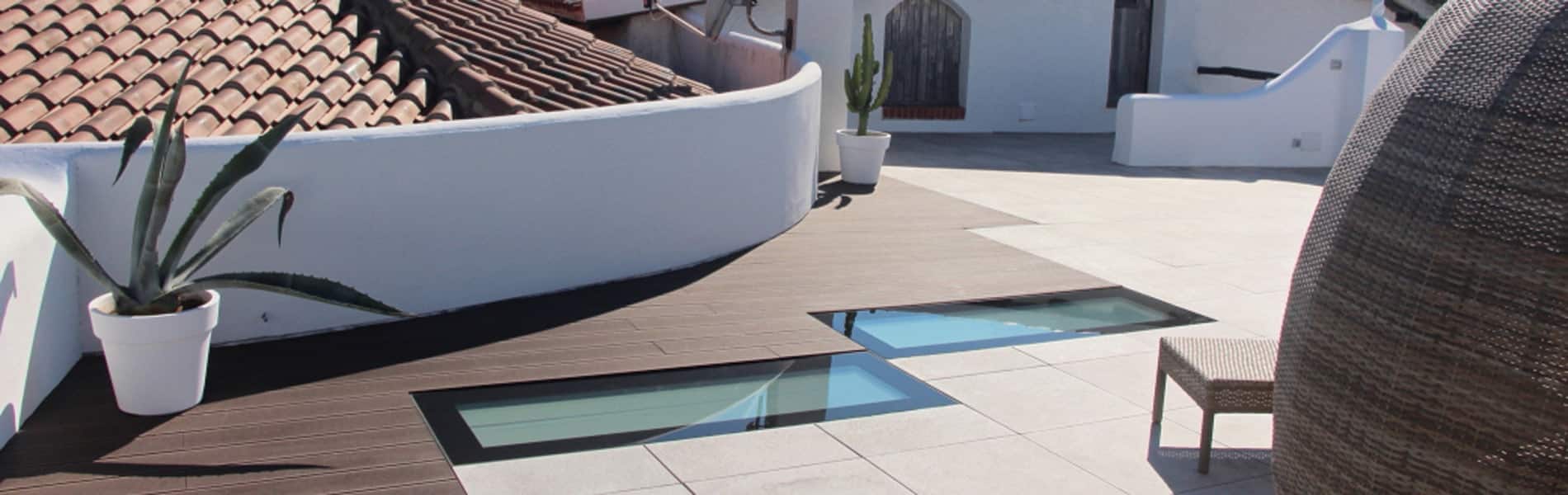 begehbares, eckiges Design-Oberlicht SkyVision WALK-ON begehbares, eckiges Design-Oberlicht SkyVision WALK-ON
