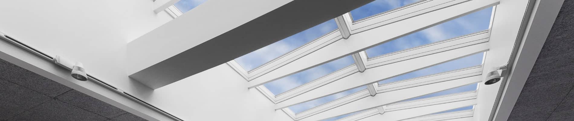 VELUX Modular Skylight – Sattel-Lichtband 5° mit Träger VELUX Modular Skylight - Sattel-Lichtband 5° mit Träger