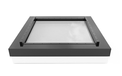 Rectangular fire-resistant skylight