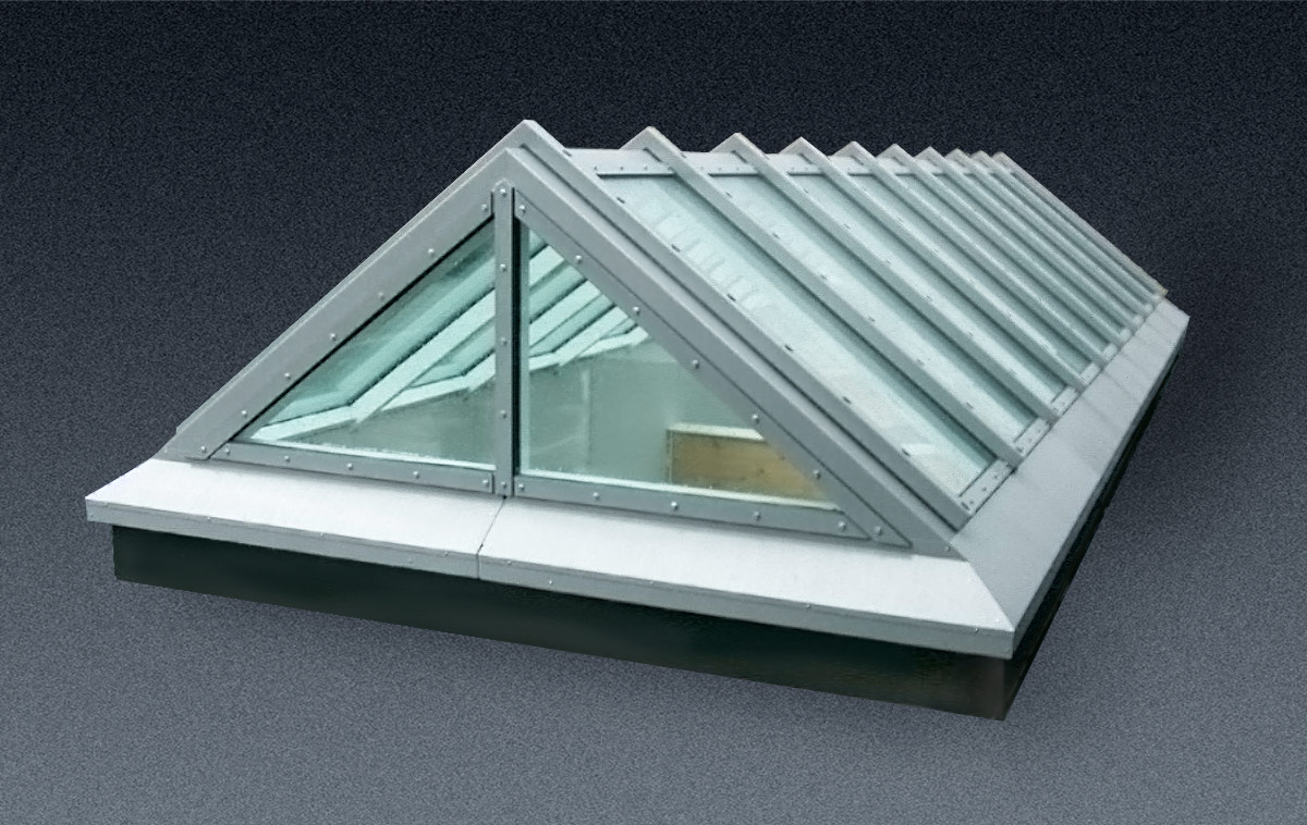 Fire safety dual pitched rooflights