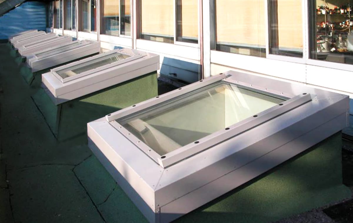 Fire safety skylights – rectangular, round or asymmetrical 