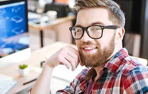 Office Manager Stockfoto Office Manager