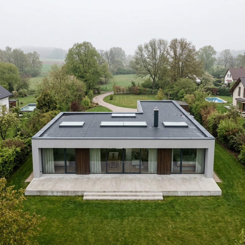 A understated, modernist, single-story house, typical of contemporary Central European&hellip;