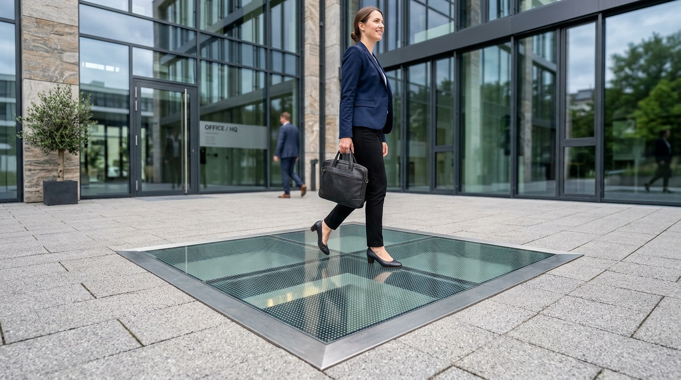 Kellerschachtabdeckung begehbar aus Glas